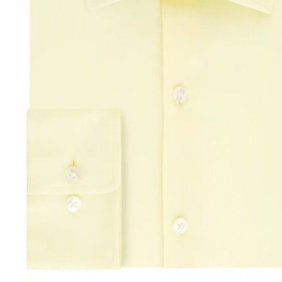 Forsyth of Canada Mens Dress Shirt Yellow - Picture 2 of 8